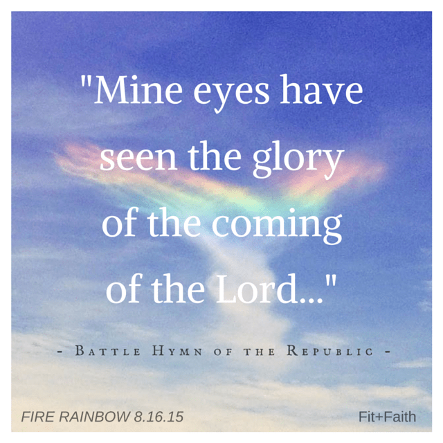“Mine eyes have seen the glory…”