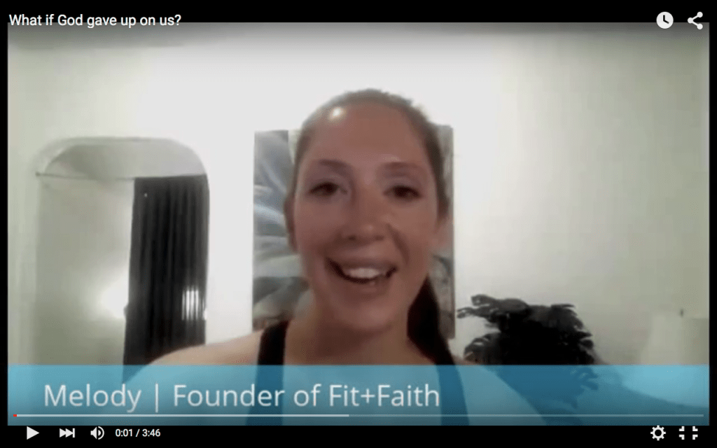 What if God gave up on us?&nbsp;[VIDEO]